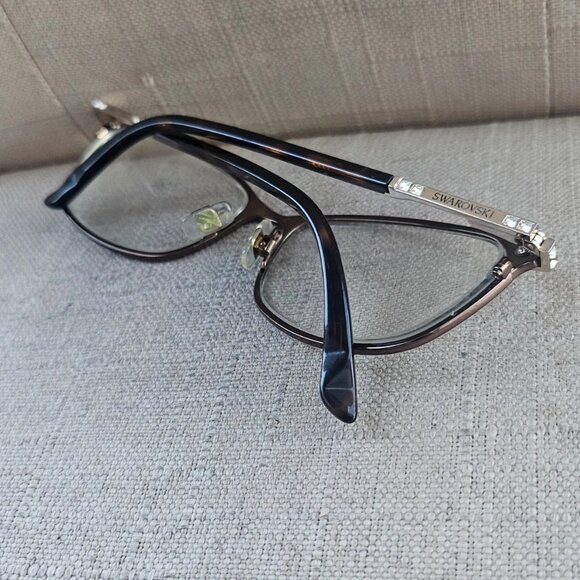 Swarovski Women Eyeglasses Frame GOLDIE SW5187 54[]16 135 Eyewear Brown Glasses - Picture 4 of 12
